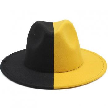 Sombrero elegante de fieltro, grande y ancho, unisex