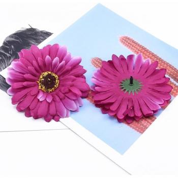 10 Pieces 10cm Silk Gerbera Decorative Flowers for Home