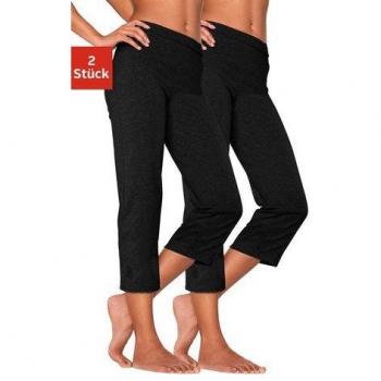 Damen Caprihose VIVANCE ACTIVE mit Gummibund 2er-Pack