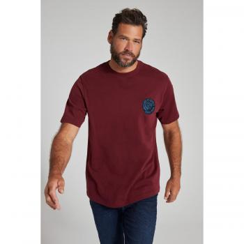 JP1880 Plus Size Soft Jersey T-Shirt for Men, Red, XL, Cotton