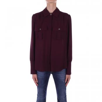 Liu Jo Women's XS Button-Up Shirt, Dark Bordeaux