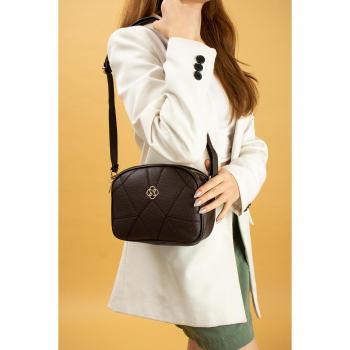 Cintura a spalla per donne con tracolla regolabile e vari compartimenti, stile Croco, BAG5024-24 One Size in bianco