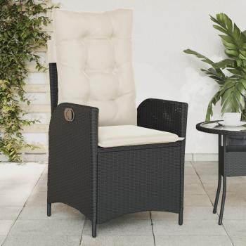 Sillón Outdoor Reclinable Rattan Oscuro