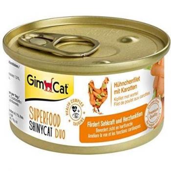 GimCat Superfood ShinyCat Duo Filet mit Obst oder Gemüse
