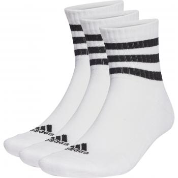 Adidas 3-Stripes Cushioned Low-Cut Socks 3 Pairs White/Black L