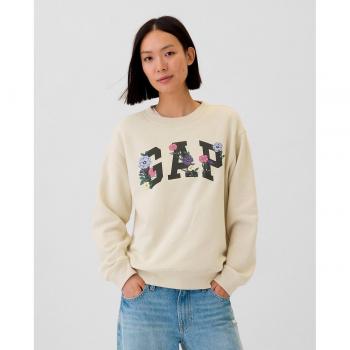 Felpa GAP Donna Girocollo Ricamo Logo Nero Taglia M