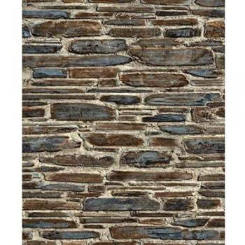 Rasch Papier peint intissé gris et marron 10,05 m x 0,53 m