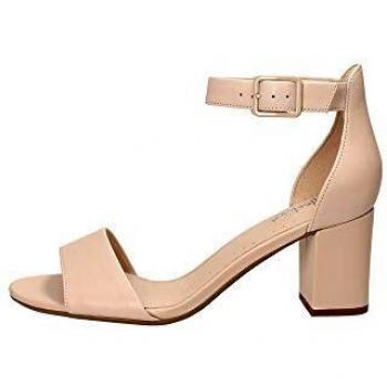 Clarks Deva Mae, Sandalias de Tacón para Mujer, Color Beige