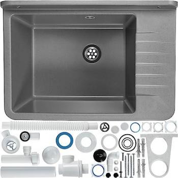 Évier utilitaire KADAX graphite robuste et facile à installer