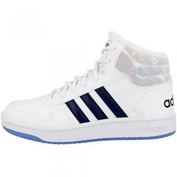 Adida Hoops Milieu 2.0 EE8546 Blanc Chaussures Femme Enfant Baskets Gymnastique