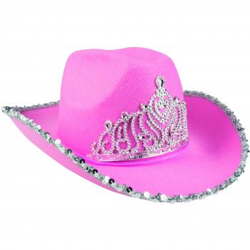 Chapeau de cowgirl rose pour dames