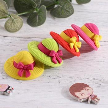 Gommes à thème chapeau pour petites filles