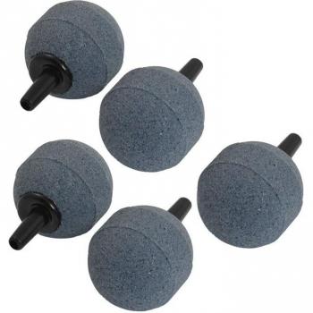 Paquete de 5 piedras de aire para peceras, fabricante de burbujas, 25mm, gris