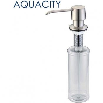 AQUACITY Brushed Nickel Kitchen Sink Liquid Soap Dispenser