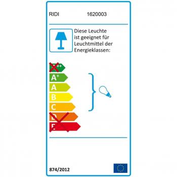 Ridi AB‑Leuchte mit LED-Reflexion 158 W