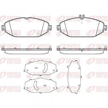 Kit pastiglie freni REMSA 1618.00