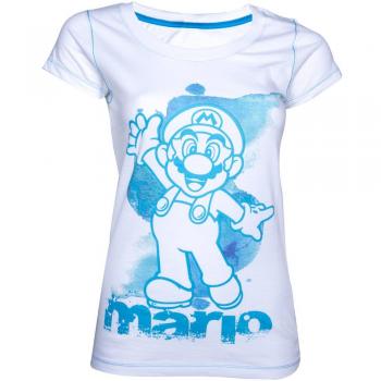 Nintendo Mario Aquarell T-Shirt (Damen) -L