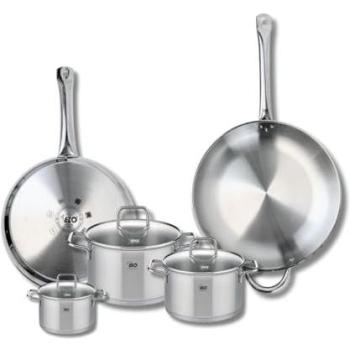 Kit de cuisson Elo 2 poêles 28 cm & 32 cm, 3 faitouts 12 cm, 16 cm, 20 cm