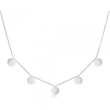 Collier GD GOOD.designs EST. 2015 pour Dames, ensemble de 5 colliers en acier inoxydable avec cinq plateaux