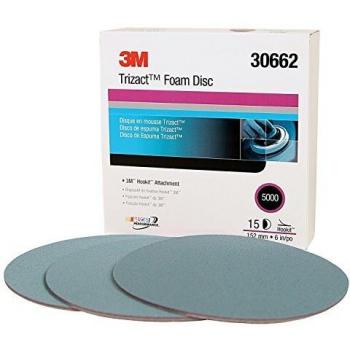 Foam Hookit Disc, 6″, P5000, 15/Carton