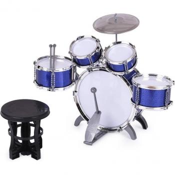 5-Piece Kids Jazz Drum Set with Cymbal
