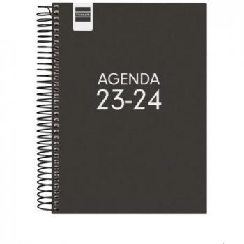 Agenda escolar 2023-2024 4º 1 día página cool negro