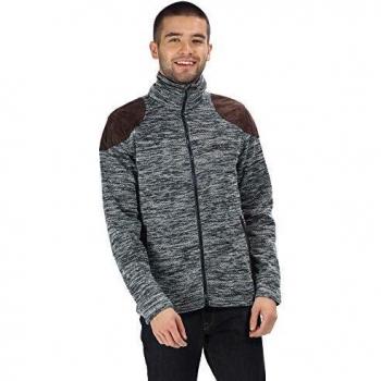Regatta Cranston Herren Fleecejacke Jacquard in Blau mit durchgehendem Reißverschluss XL