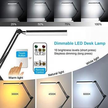 Dimmbare Arbeitslampe ERAY mit Klemme, 3 Timer und Fernbedienung