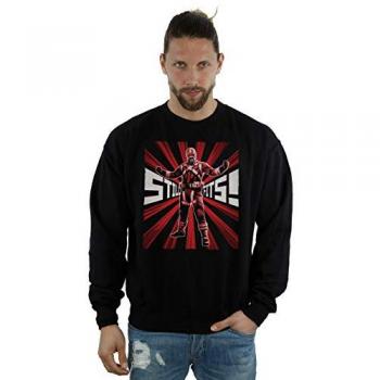 Felpa da uomo Marvel Black Widow Movie Red Sparrow in cotone nero