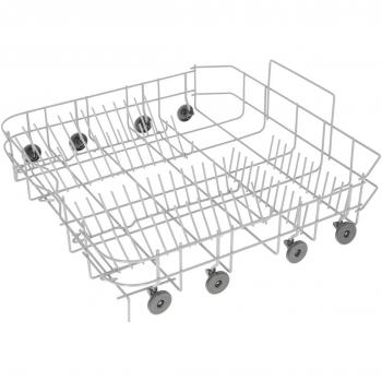 Gray Lower Dishwasher Basket with Wheels