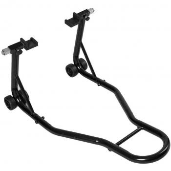 Soporte Móvil y Portátil de Acero Inoxidable para la Rueda Trasera de una Moto, Caballete Trasero, Color Negro