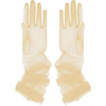Glimmering Transparent Tulle Gloves