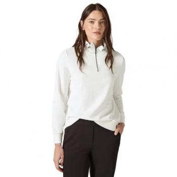 CECIL Damen Sweatshirt in Vanilleweiß, Größe XXL, Baumwoll-Mix