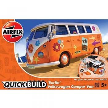 Surfin' Orange & White VW Camper Model