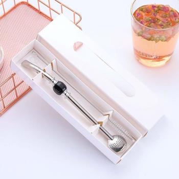 Reusable Stainless Steel Tea Filter Straw