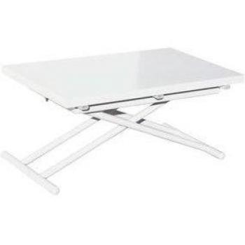 Mesa Up Down Elevable y Extensible Color Blanco