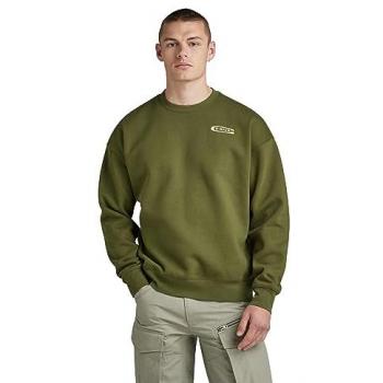 Felpa G-Star Old Skool Back Dark Olive S Uomo