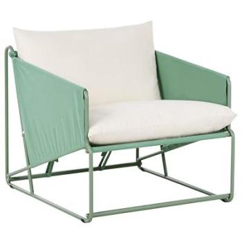 Sedia Esterno Verde Metallo Lounge