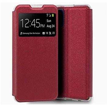 Funda Estilo Libro con Ventana para Xiaomi Mi 10T / Mi 10T Pro Roja