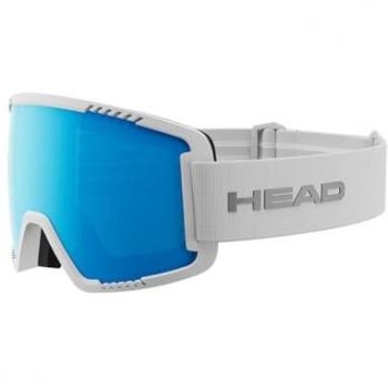 Masque de ski Head Contex rouge avec verre à effet miroir 5K gris