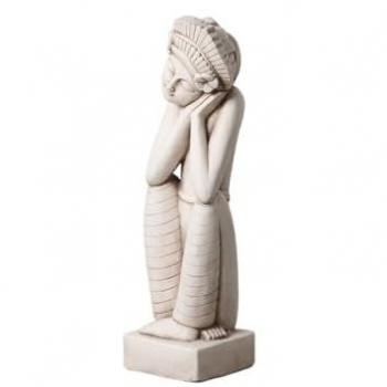Scultura Etnica in Argilla 23 x 20 x 75,5 cm
