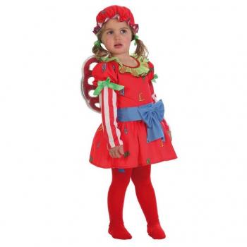 Fantasia Bebê Boneca de Corda Rosa (0 a 12 Meses)