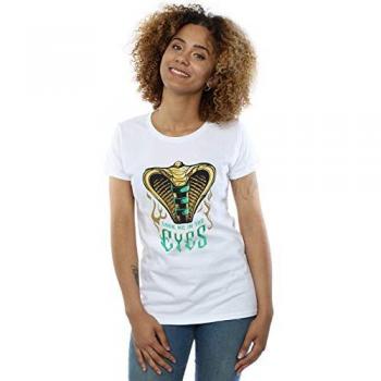 White Jafar Snake Eyes Graphic Top for Women