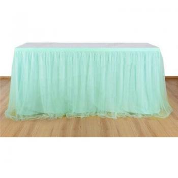Jupe de table en tulle pour événements