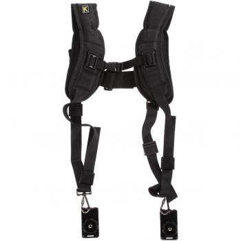 Heavy-Duty Ballistic Nylon Double Shoulder Strap for Two DSLRs