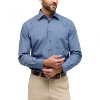 Eterna Herren Hemd COMFORT FIT blaugrau kariert Größe 42