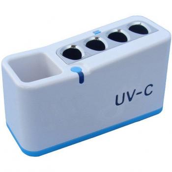 Soporte para cepillos de dientes con desinfección UV