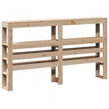 Mueble de Cabecera y Estantes 140 cm en Pino Macizo – Colores Naturales