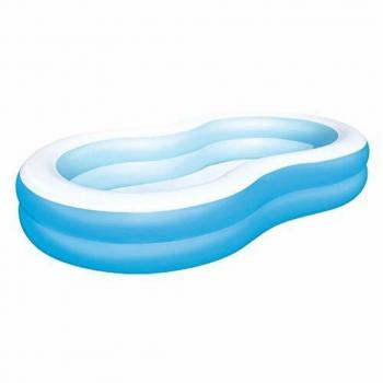 Piscina Gonfiabile A Otto Con 2 Anelli 262x157x46 Cm