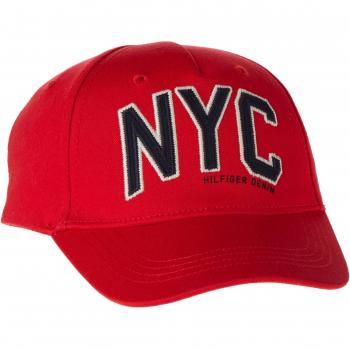 Sombrero Tommy Hilfiger Ame Badge, Niñas, Rojo (Mars Red)
